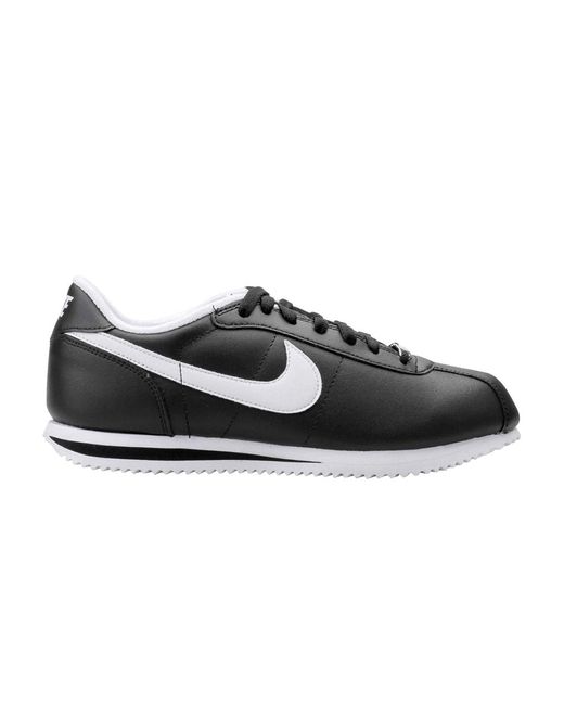 nike cortez basic leather black