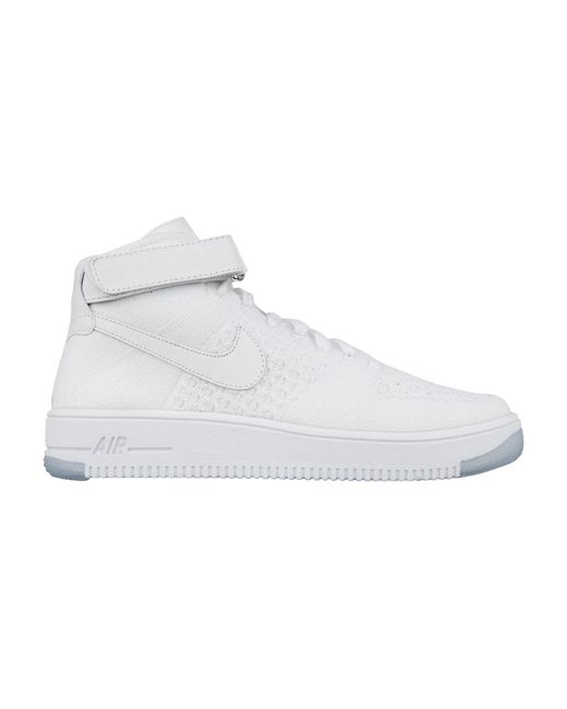 nike air force 1 ultra flyknit mid triple white