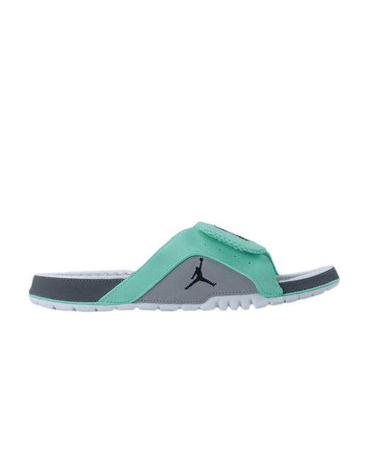 Nike Jordan Hydro 4 Retro Slide 'green Glow' in Blue for Men | Lyst