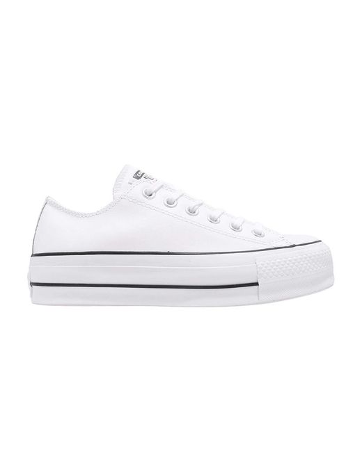 Converse Chuck Taylor All Star Lift Clean Ox 'white' | Lyst