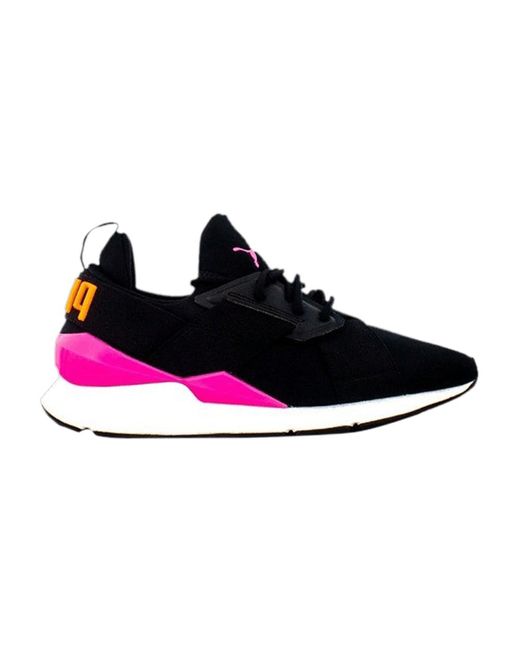 PUMA Muse Chase 'black Knockout Pink' | Lyst