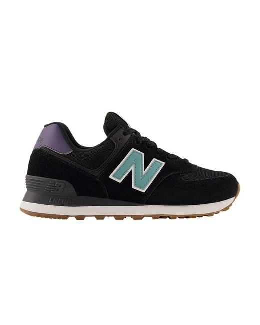 New Balance 574 'black Faded Teal' | Lyst