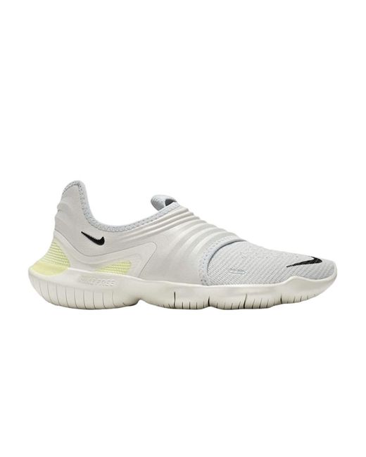 Nike Free Rn Flyknit 3.0 'pure Platinum' in White | Lyst