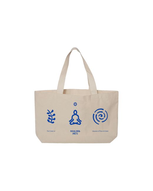 Museum of Peace & Quiet Healing Arts Tote Bag 'canvas' in Blue for Men ...