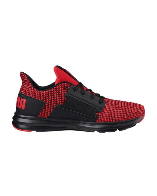 PUMA Enzo Street Knit 'flame Scarlet Black' in Red for Men | Lyst
