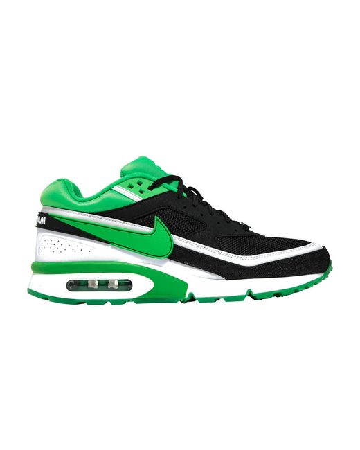 mens nike air max black and green
