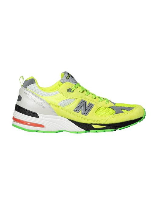 New Balance Aries X 991 Made In England 'neon Yellow' for Men | Lyst