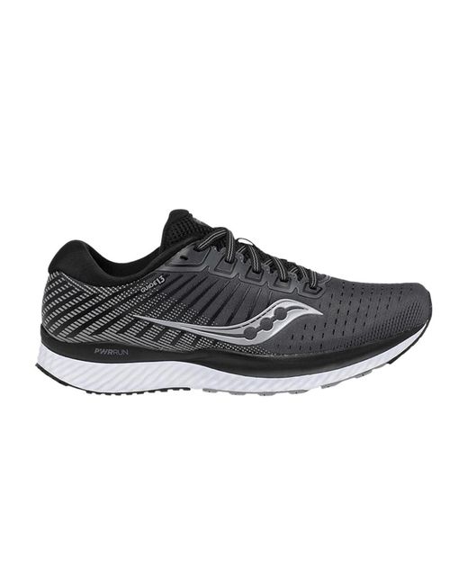 saucony guide 13 black white