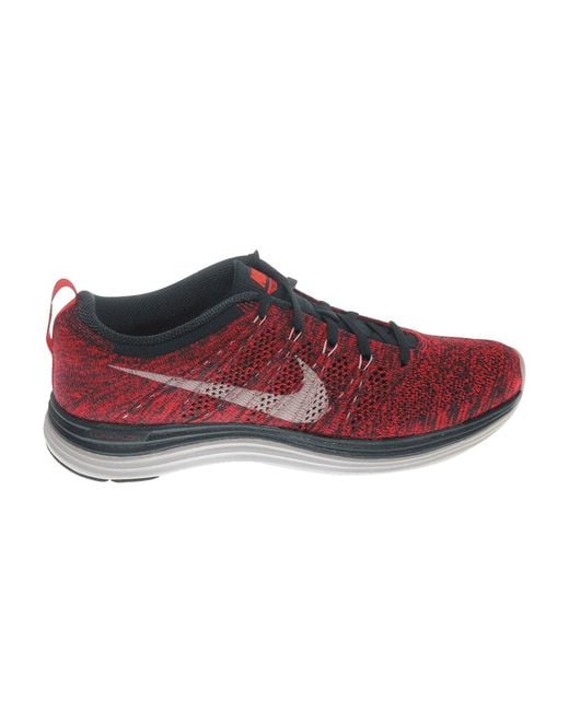 Nike Flyknit Lunar 1+ in Red for Men | Lyst