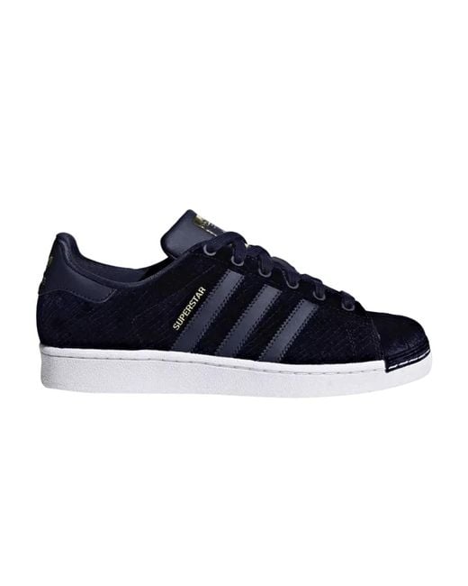 adidas Superstar 'satin And Snake' in Blue | Lyst