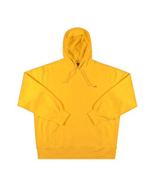 Supreme Enamel Small Box Hooded Sweatshirt 'bright Gold' in Yellow