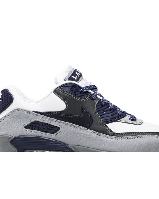 Nike Air Max 90 Lahar Escape Neutral Indigo Smoke Grey Shoes in White/Natural Indigo-Smoke Grey 