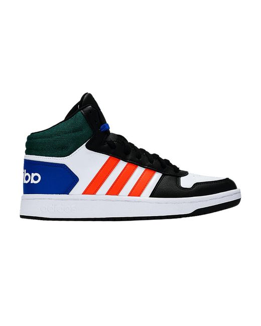 adidas Hoops 2.0 Mid 'white Multi-color' in Blue for Men | Lyst