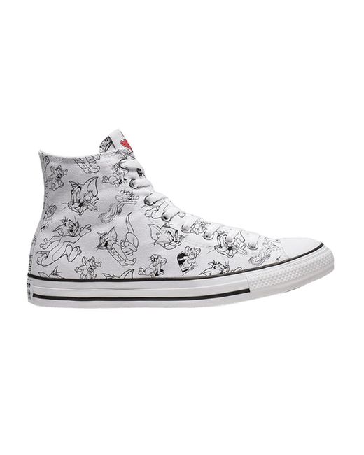 Converse Tom And Jerry X Chuck Taylor All Star High 'white' for Men | Lyst