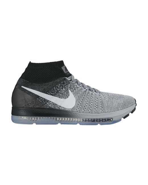 Nike Zoom All Out Flyknit 'wolf Grey' in Black | Lyst