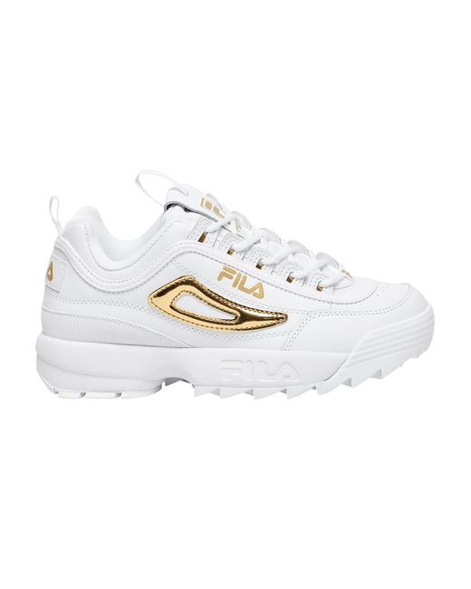 Fila Disruptor 2 'metallic Accent - White Metallic Gold' | Lyst