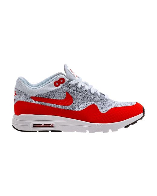 Nike Air Max 1 Ultra Flyknit 'white University Red' | Lyst