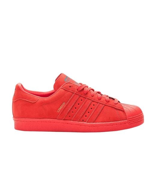adidas superstar 80s primeknit red