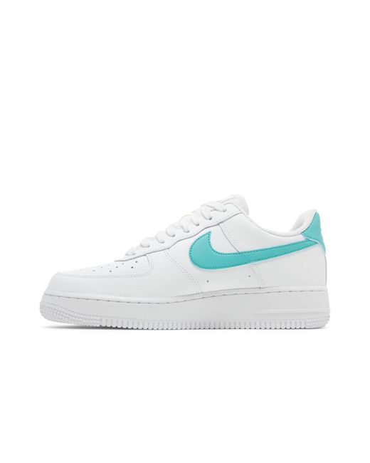 Nike Air Force 1 '07 'white Washed Teal' in Blue | Lyst