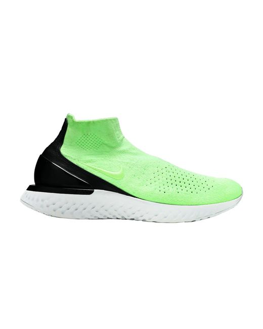 Nike Rise React Flyknit 'thunder Grey' in Green | Lyst