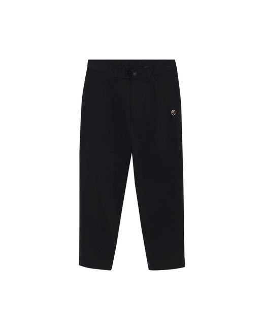 A Bathing Ape One Point Relaxed Fit Chino Pants 'black' for Men | Lyst