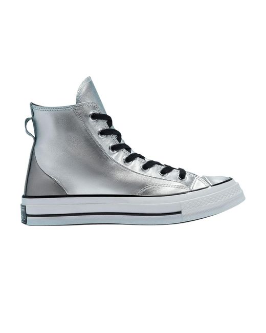 Converse Chuck 70 High 'diamond Metal - Silver' in Gray | Lyst