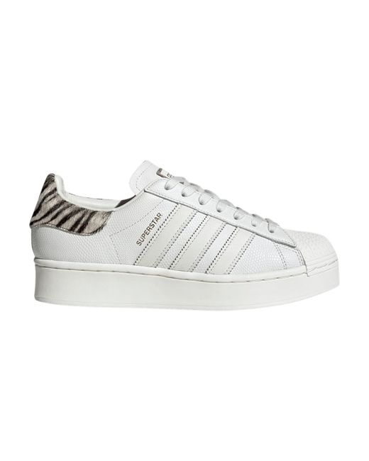 Superstar Bold Patch Animal Print' in White | Lyst