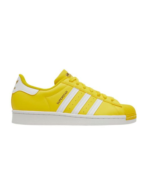 adidas superstar men yellow