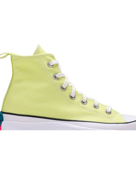 converse run star hike platform hi light zitron
