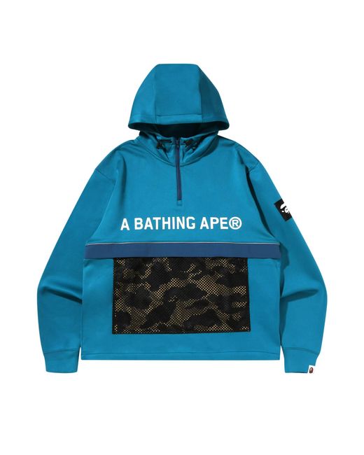 A Bathing Ape 1st Camo Pocket Relaxed Fit Double Knit Half Zip