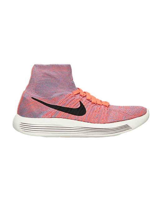 Nike Lunarepic Flyknit 'hyper Orange' in Pink | Lyst