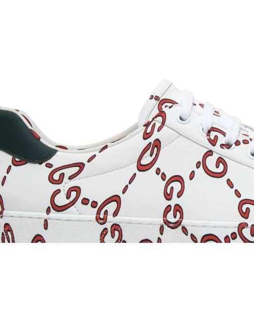 mens white gucci sneakers