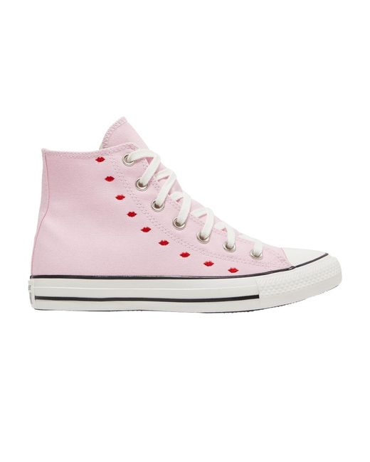 Converse Chuck Taylor All Star High 'embroidered Hearts Cherry