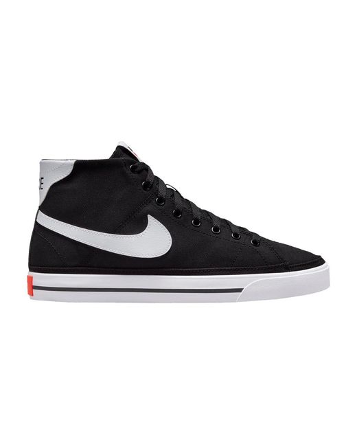 Nike Court Legacy Canvas Mid 'black White' for Men | Lyst