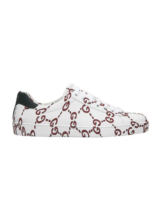 red and white gucci shoes