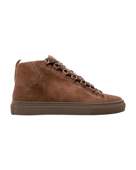 Balenciaga Arena High 'maroon Chocolate' in Brown for Men | Lyst