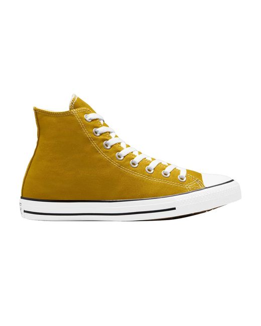 Converse Chuck Taylor All Star High 'dark Citron' in Yellow for Men | Lyst