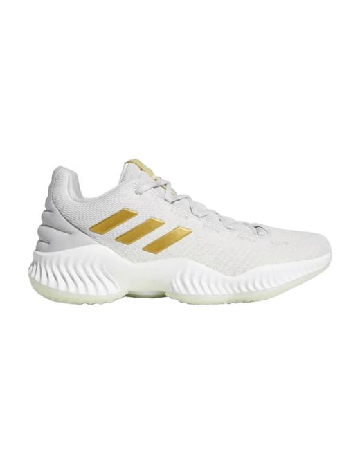 adidas Pro Bounce 2018 Low 'grey Gold Metallic' in White for Men | Lyst