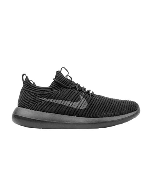 Nike Roshe Two Flyknit in Black | Lyst