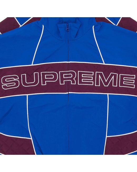 Supreme Jacquard Panel Track Jacket 'royal' in Blue for Men | Lyst