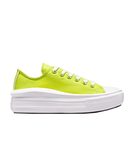 Converse Chuck Taylor All Star Move Low 'lime Twist' in Yellow | Lyst