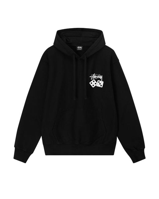 Stussy Basic Pigment Dyed Hoodie 'black' for Men | Lyst
