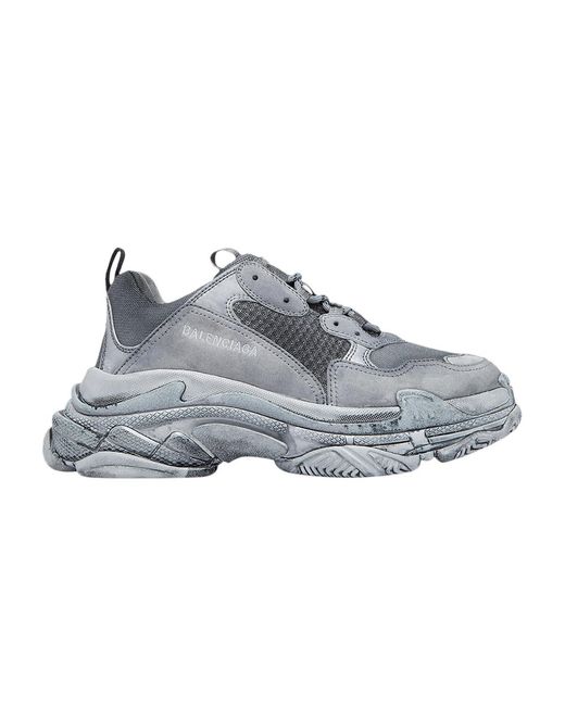 balenciaga grey triple s sneakers