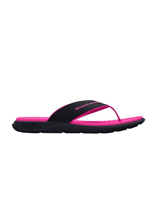 Under Armour Ignite Pro Marbella Sandal 'black Rebel Pink' in Purple Lyst