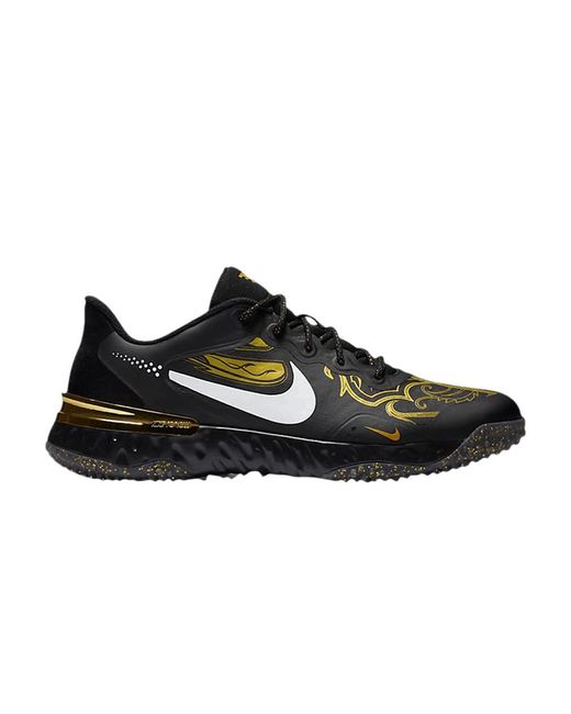 nike alpha huarache elite 3 turf black and gold