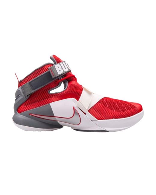 Nike Lebron Soldier 9 Premium 'ohio State Buckeyes' in Red for Men | Lyst