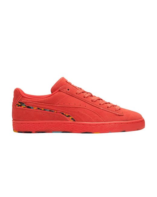 PUMA Suede 'displaced - Cherry Tomato' in Red for Men | Lyst