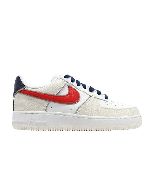 Nike Air Force 1 '07 Lx 'just Do It - White University Red Snakeskin' | Lyst