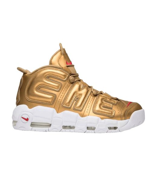 Nike Supreme X Air More Uptempo 'metallic Gold' Sample in Natural for Men |  Lyst