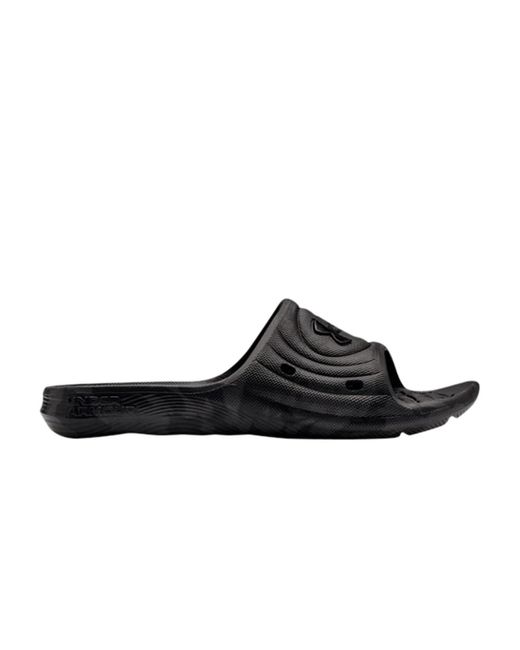 Under Armour Locker Slides 'black Jet Grey' for Men Lyst